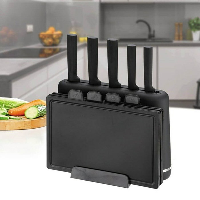 Ensemble de couteaux de cuisine et support Feel Maestro MR-1412-BLACK