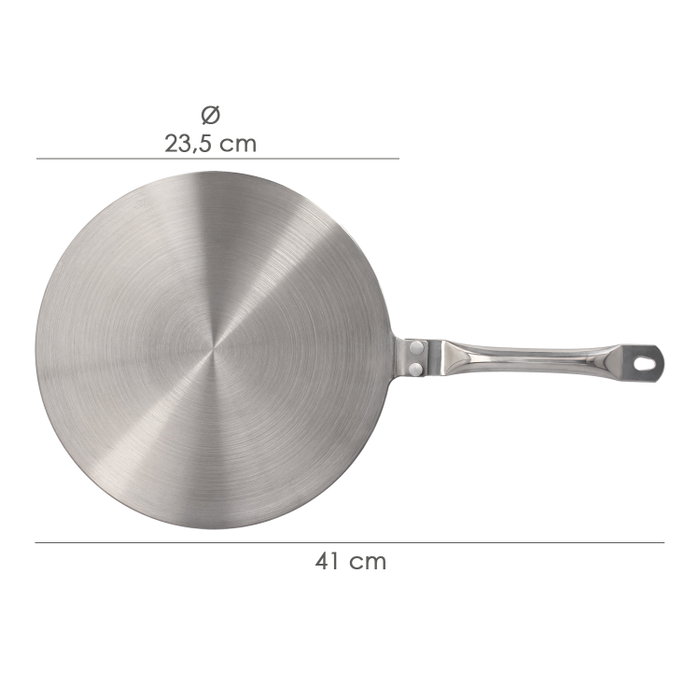ORYX Adaptateur pour induction en acier inoxydable Ø 23,5 cm