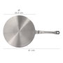 ORYX Adaptateur pour induction en acier inoxydable Ø 23,5 cm
