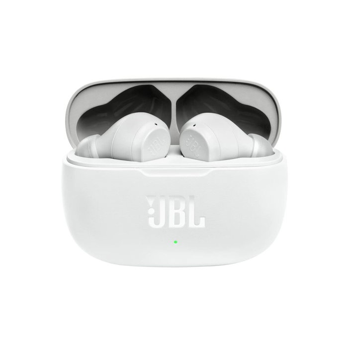 Casques Bluetooth avec Microphone JBL JBLW200TWSWHT Blanc Casques Bluetooth avec Microphone JBL JBLW200TWSWHT Blanc