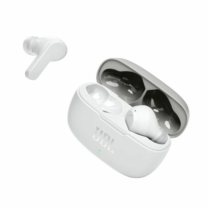 Casques Bluetooth avec Microphone JBL JBLW200TWSWHT Blanc Casques Bluetooth avec Microphone JBL JBLW200TWSWHT Blanc