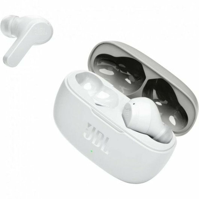 Casques Bluetooth avec Microphone JBL JBLW200TWSWHT Blanc Casques Bluetooth avec Microphone JBL JBLW200TWSWHT Blanc