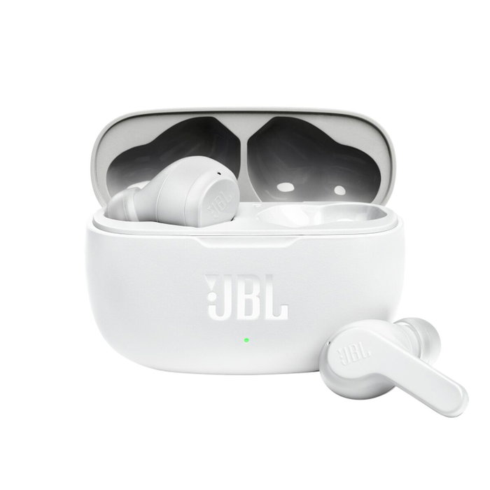 Casques Bluetooth avec Microphone JBL JBLW200TWSWHT Blanc Casques Bluetooth avec Microphone JBL JBLW200TWSWHT Blanc