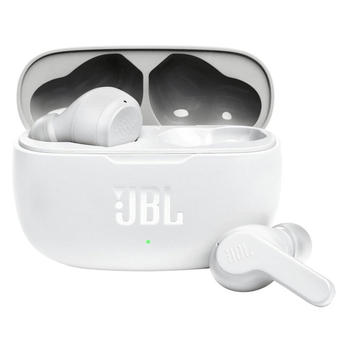 Casques Bluetooth avec Microphone JBL JBLW200TWSWHT Blanc Casques Bluetooth avec Microphone JBL JBLW200TWSWHT Blanc