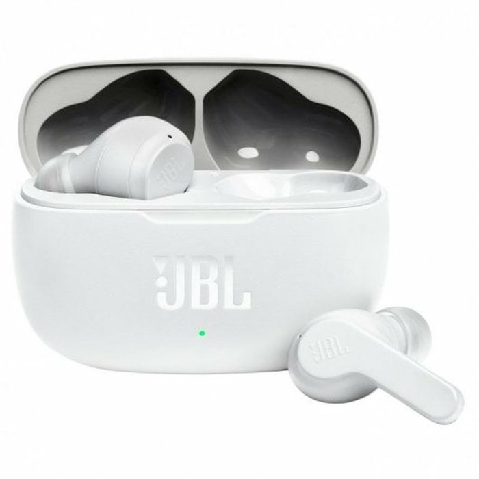 Casques Bluetooth avec Microphone JBL JBLW200TWSWHT Blanc Casques Bluetooth avec Microphone JBL JBLW200TWSWHT Blanc