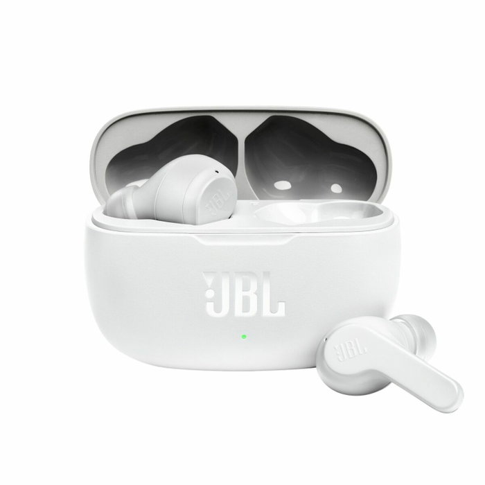 Casques Bluetooth avec Microphone JBL JBLW200TWSWHT Blanc Casques Bluetooth avec Microphone JBL JBLW200TWSWHT Blanc