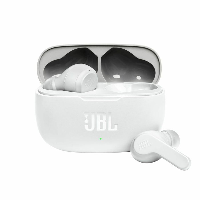 Casques Bluetooth avec Microphone JBL JBLW200TWSWHT Blanc Casques Bluetooth avec Microphone JBL JBLW200TWSWHT Blanc