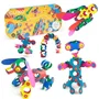 CLIXO Rainbow Pack - 42 pièces magnétiques - Jeu de construction flexible et créatif pour enfants dès 4 ans - Sécurité certifiée - Compatible avec la gamme Clixo