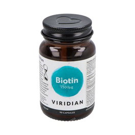 VIRIDIAN Biotine 2500ug 90 capsules végétales