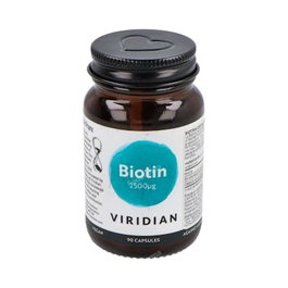 VIRIDIAN Biotine 2500ug 90 capsules végétales
