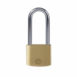 Yale Y110B/40/152/1 - Cadenas en laiton avec anse longue en acier cémenté, doré