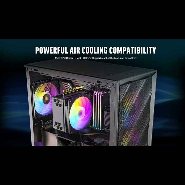 Boîtier ATX semi-tour Antec AX85 ARGB Noir