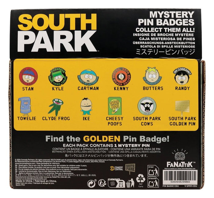 FaNaTtik South Park présentoir boîte-mystère Mystery Pin's (12)