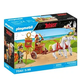 Playmobil 71543 Char Romain et Chevaux avec Personnages Astérix - Set de 31 Pièces avec Brutus - Jouet de Construction dès 5 ans