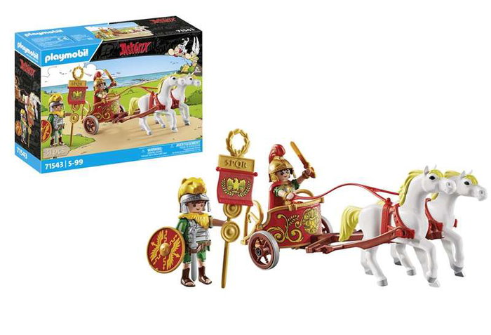 Playmobil Char romain et chevaux Astérix 71543