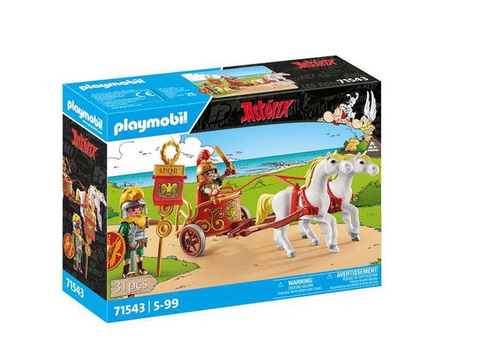 Playmobil Char romain et chevaux Astérix 71543
