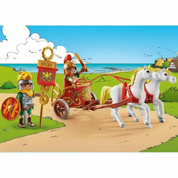 Playmobil Char romain et chevaux Astérix 71543