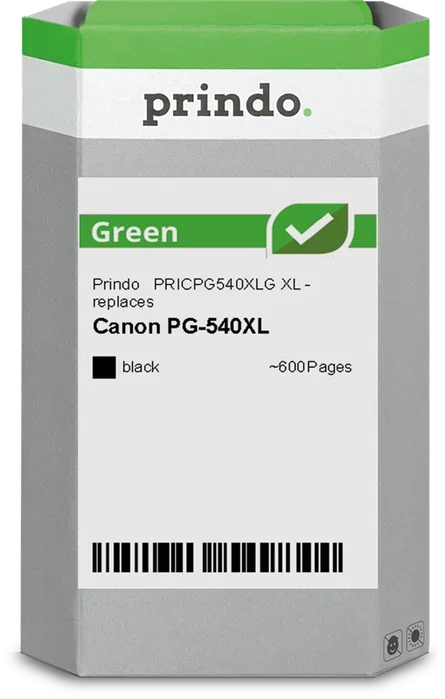 Prindo Green XL Cartouche d'encre noir, 600 pages - Bixoto.com
