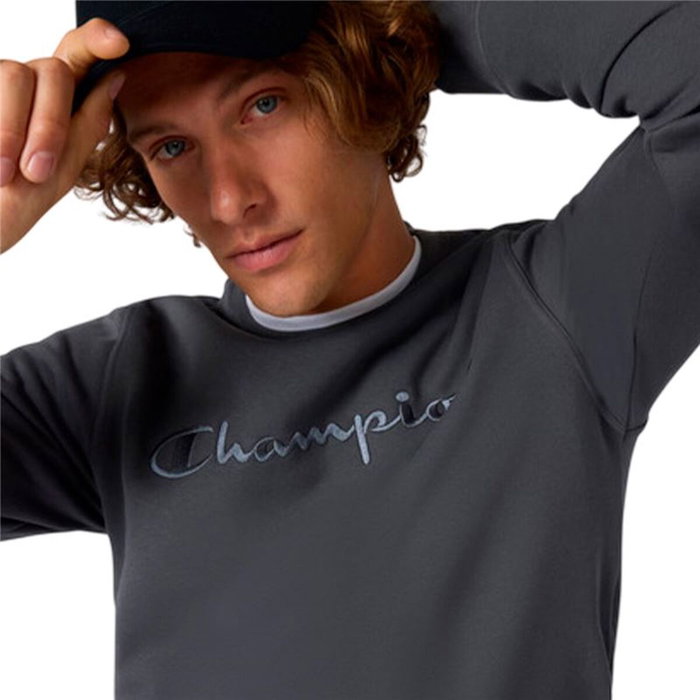 Sweat sans capuche homme Champion Icons Tonal Gris foncé