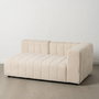 Canapé Beige Polyester Fer 150 x 100 x 66 cm