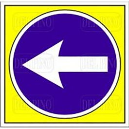 DUVER Signal de sécurité directionnelle 345 x 345 mm
