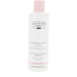 Christophe Robin Shampoing DÉLICAT VOLUMISANT aux Extraits de Rose - Cheveux Fins et Plats, 250 ml
