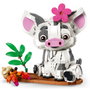 LEGO Disney Vaiana Pua 43292 Set de Construction avec Balsa et Cangrejo, 885 Pièces, Jouet pour Enfants dès 9 Ans