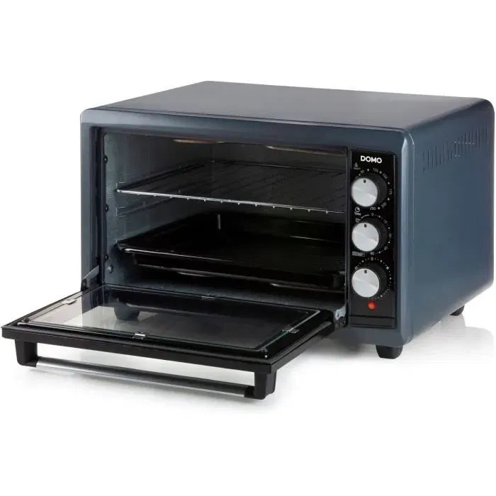 Domo Mini four à convection DO518GO - 38 litres, 1300 W, Noir, minuterie 90 min, température réglable 30-250°C