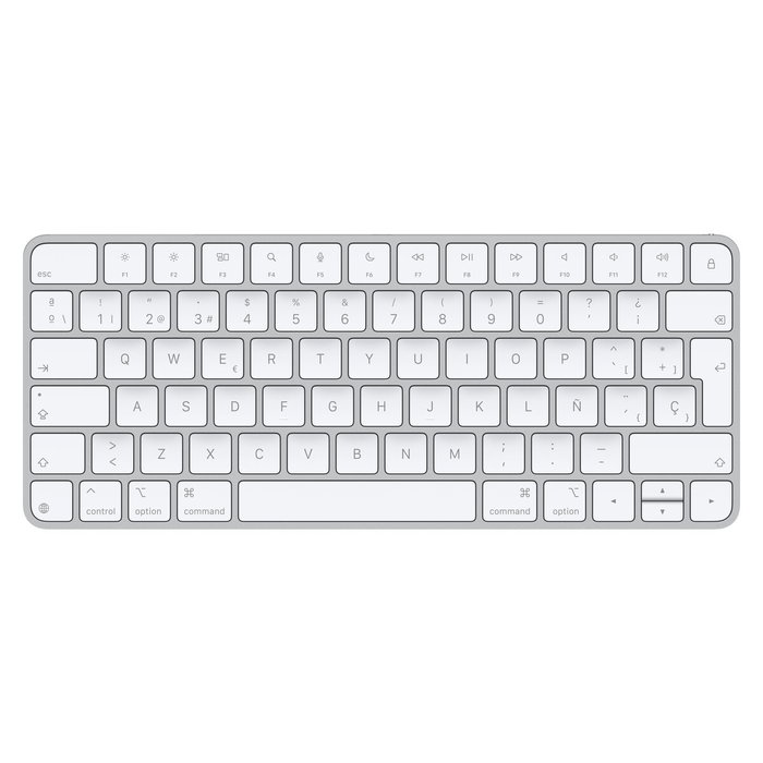 Clavier sans fil Apple MXCL3Y/A Blanc Espagnol Qwerty Clavier sans fil Apple MXCL3Y/A Blanc Espagnol Qwerty