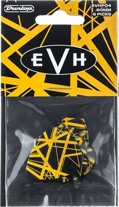 DUNLOP Pack de 6 médiators Signature EVH 5150 Max Grip - 60 mm DUNLOP Pack de 6 médiators Signature EVH 5150 Max Grip - 60 mm
