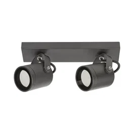 RABALUX Applique Extérieure Elva RAB-7930, 2xGU10, IP44, Aluminium et Verre, Style Industriel, pour Terrasse ou Mur