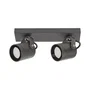 RABALUX Applique Extérieure Elva RAB-7930, 2xGU10, IP44, Aluminium et Verre, Style Industriel, pour Terrasse ou Mur