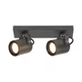 RABALUX Applique Extérieure Elva RAB-7930, 2xGU10, IP44, Aluminium et Verre, Style Industriel, pour Terrasse ou Mur