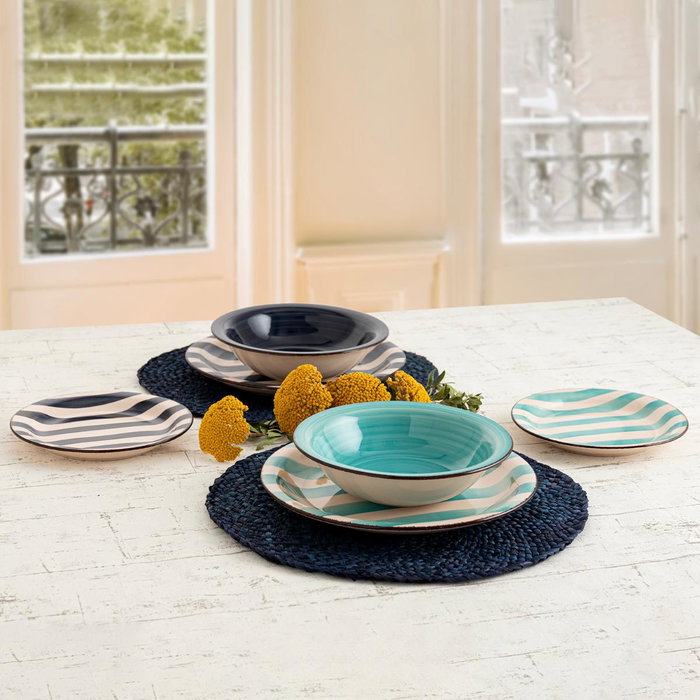 Quid Vaisselle Céramique Singular 18 Pièces 6 Personnes