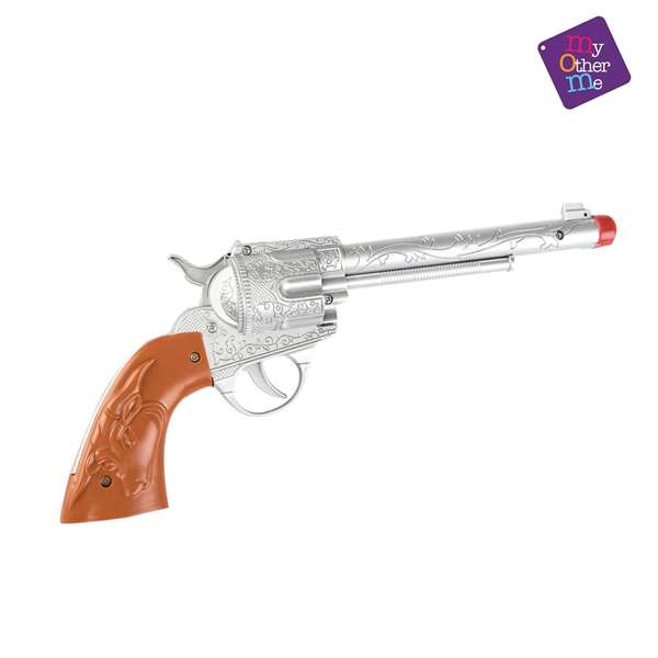 My Other Me - Pistola Vaquera - Pistole de cow-boy jouet pour enfant 29 x 8 x 4 cm - Multicolor - Langues : espagnol, anglais, français, italien, portugais, allemand