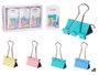Pincello Lot de 5 Pinces Clip Couleurs Pastel Métal 2.5x11.5x1.5 cm (Set de 24)