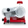 H.Koenig MSX224 Trancheuse à Viande Professionnelle - Lame 22 cm (220 mm) - Rouge - Puissance 240W, Moteur Asynchrone, Aiguiseur Intégré