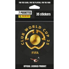 Panini CLUBS WORLD CUP 2025 - Blister de 7 pochettes avec 35 stickers pour l'album FIFA Club World Cup 2025, pour enfants dès 6 ans