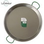 La Dehesa Paellera en Acier Poli 55 cm 16 Rations avec 2 Anses pour Gaz et Bois (Set de 4)