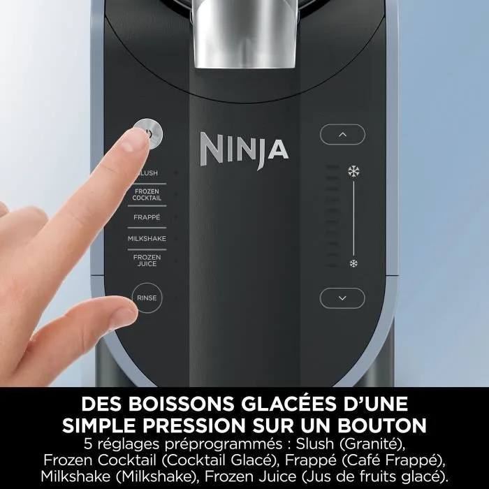 Ninja Slushi FS301EU - Machine à boissons glacées et granitées - Capacité 2.5L - 5 programmes - 800W