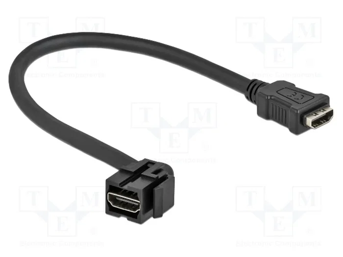 DELOCK Module HDMI Keystone noir, 0,3m DELOCK Module HDMI Keystone noir, 0,3m