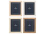 GIFTDECOR Porte-photos Ondas 25,5 x 31 cm MDF Blanc Beige Crème Marron (Set de 24)