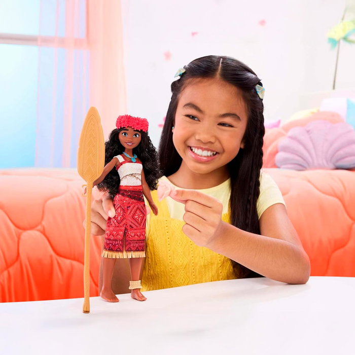 Mattel Disney Vaiana Poupée Musicale Princesse Moana 2 Jbt37 - Clip de 'We're Back' en Anglais - Version Française et Multilingue