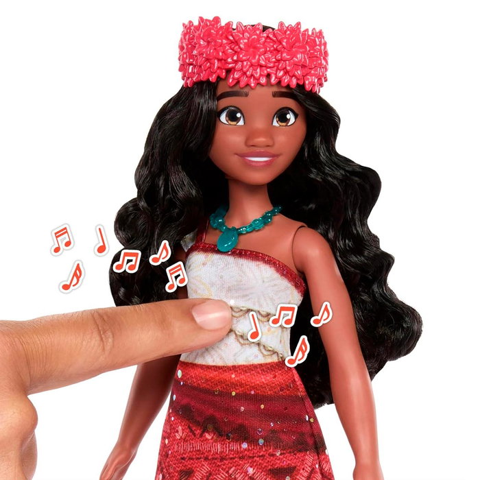 Mattel Disney Vaiana Poupée Musicale Princesse Moana 2 Jbt37 - Clip de 'We're Back' en Anglais - Version Française et Multilingue