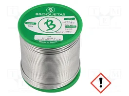 BROQUETAS Fil de brasage sans plomb Sn99,3Cu0,7 1,5mm 500g