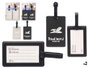 ARTE REGAL Set de 2 Identificateurs de Valise Noir + Argent