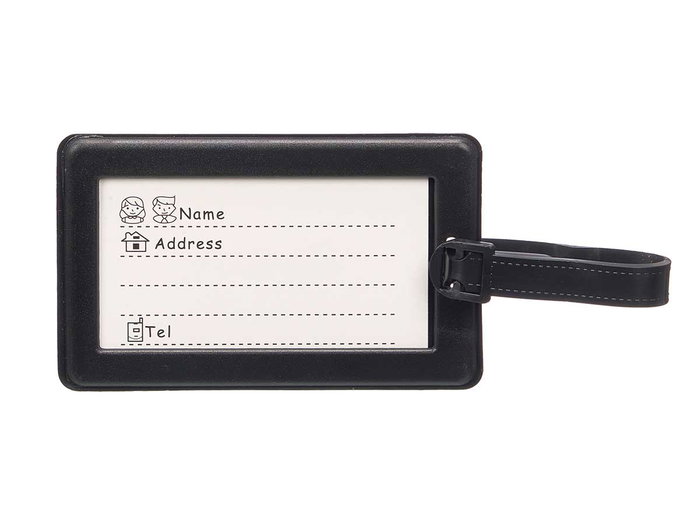 ARTE REGAL Set de 2 Identificateurs de Valise Noir + Argent
