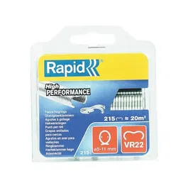 Rapid Agrafes VR22 pour Grillages, Galvanisées, Pack de 215, Compatibles avec Agrafeuse Manuelle