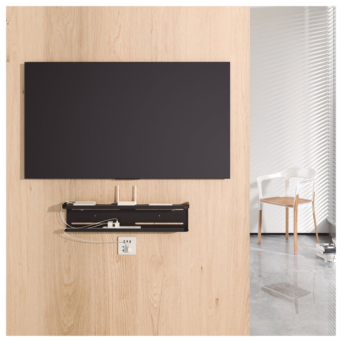 Holmios Support arrière pour accessoires de TV noir