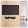 Holmios Support arrière pour accessoires de TV noir